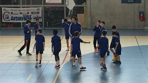 Moins de 13 masculin contre Saint Genis Laval 14 janvier